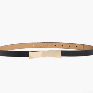 Kate Spade Black and Gold Bow Belt